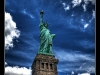 Miss Liberty in the Clouds